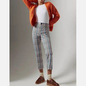 NEW Anthropologie Maeve 6T Jacquie Slim Pants Cropped Plaid 6 Tall Nwt Tartan